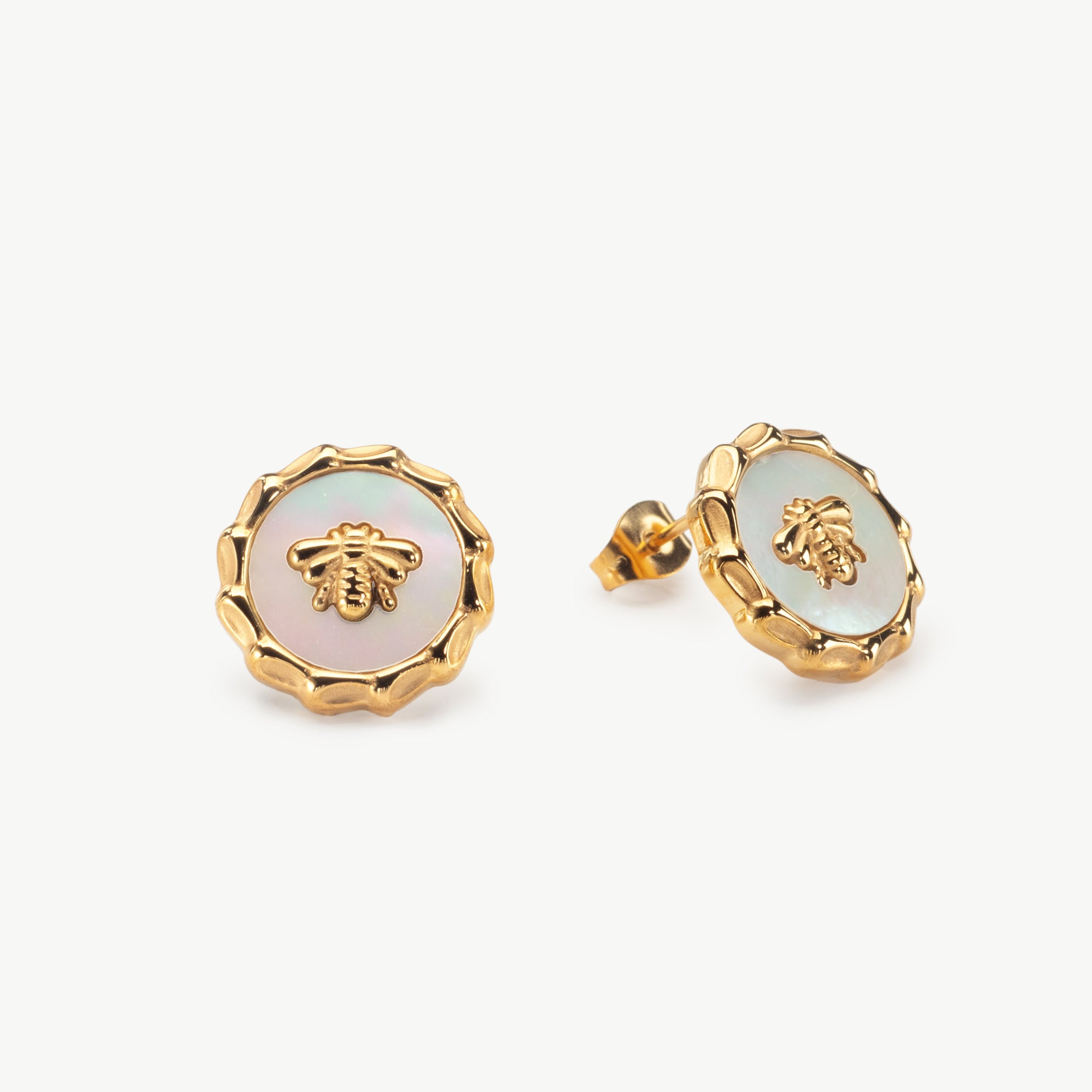 bee stud earrings gold bee earrings studs with delicate design creating elegant bumble bee earrings look