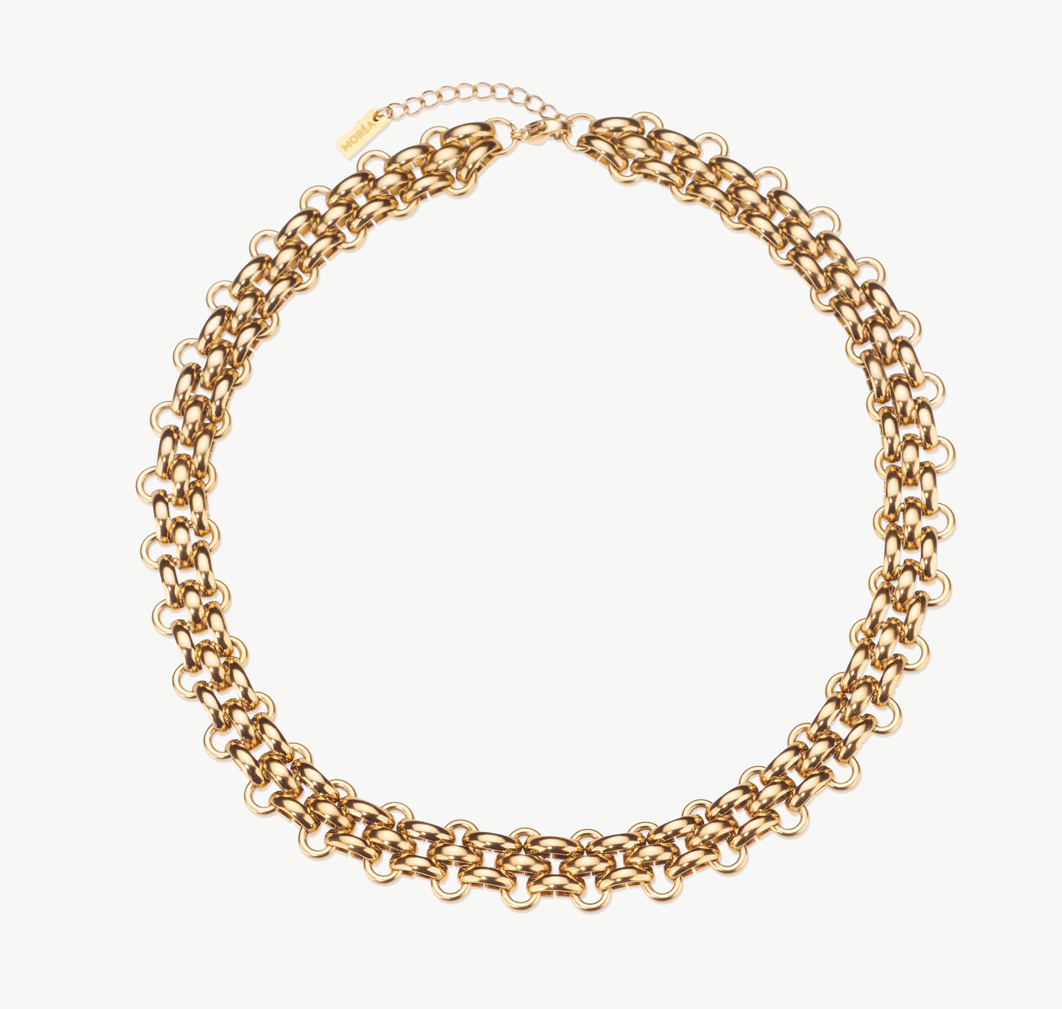 chunky gold choker with thick polished chain, chunky gold choker necklace with bold statement design and smooth reflective design