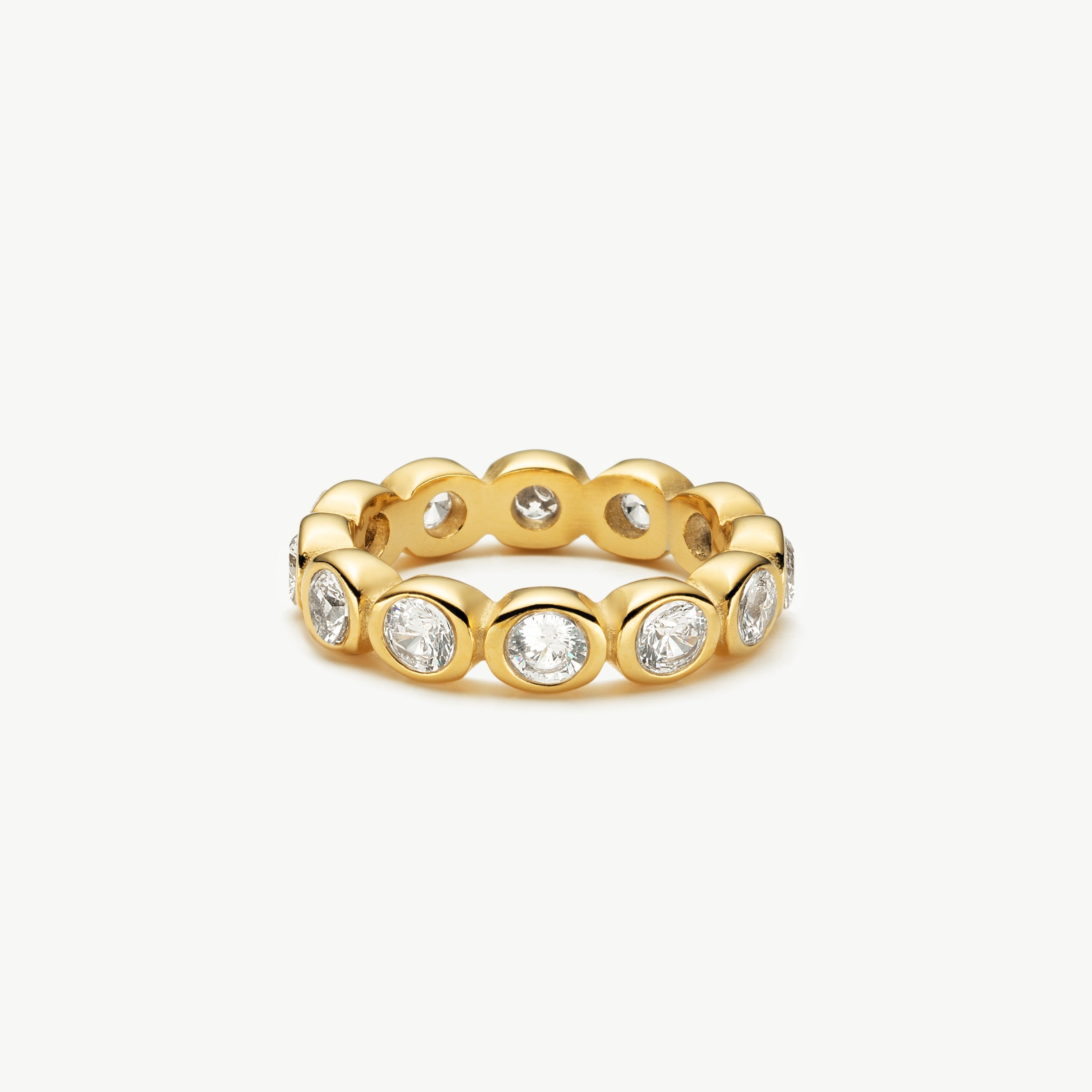 cubic zirconia band ring gold zirconia eternity ring round zirconia band ring gold ring for women stacking zirconia ring