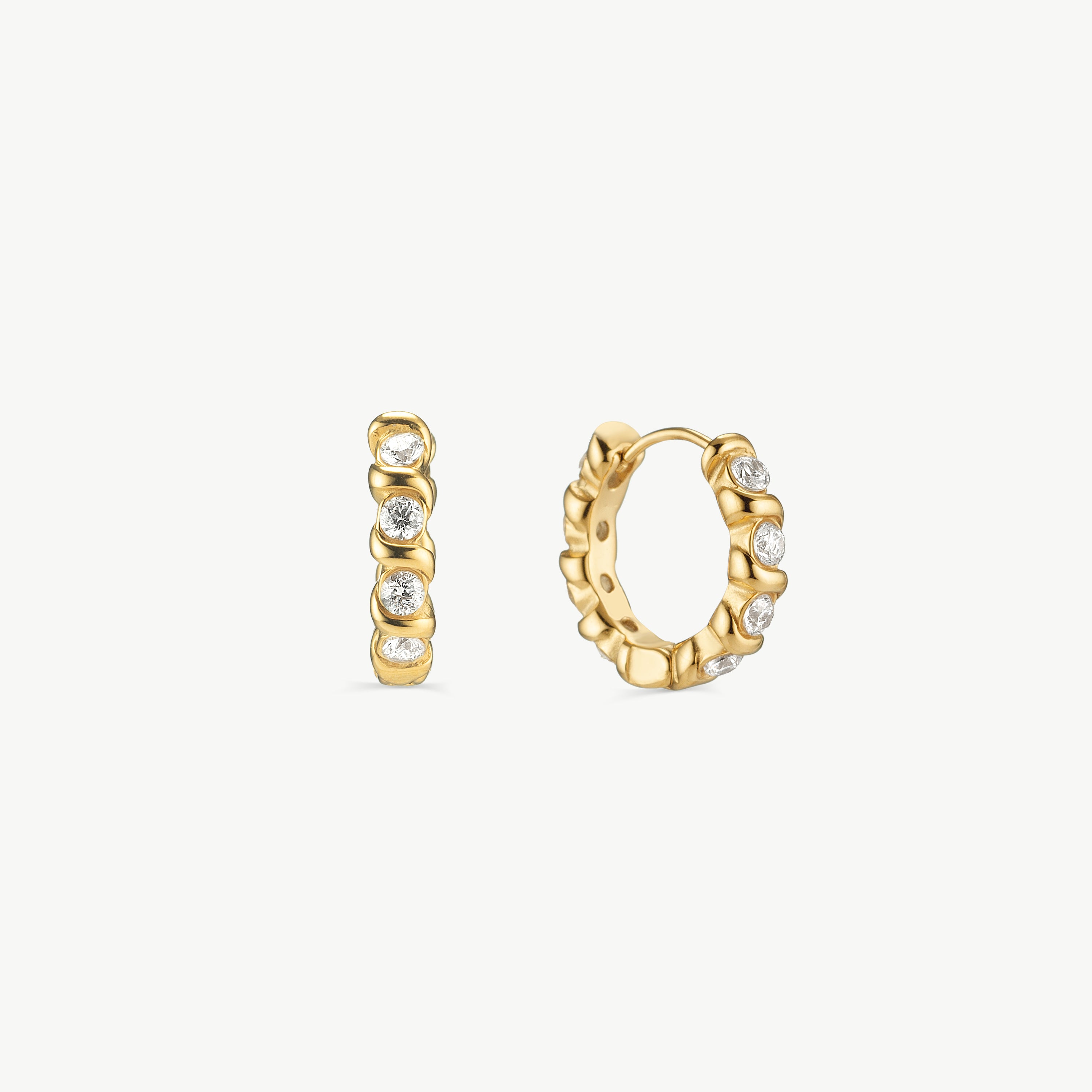 cubic zirconia hoop earrings gold cz huggie hoops waterproof cubic zirconia huggie earrings bezel set cz hoop earrings bezel huggie earrings