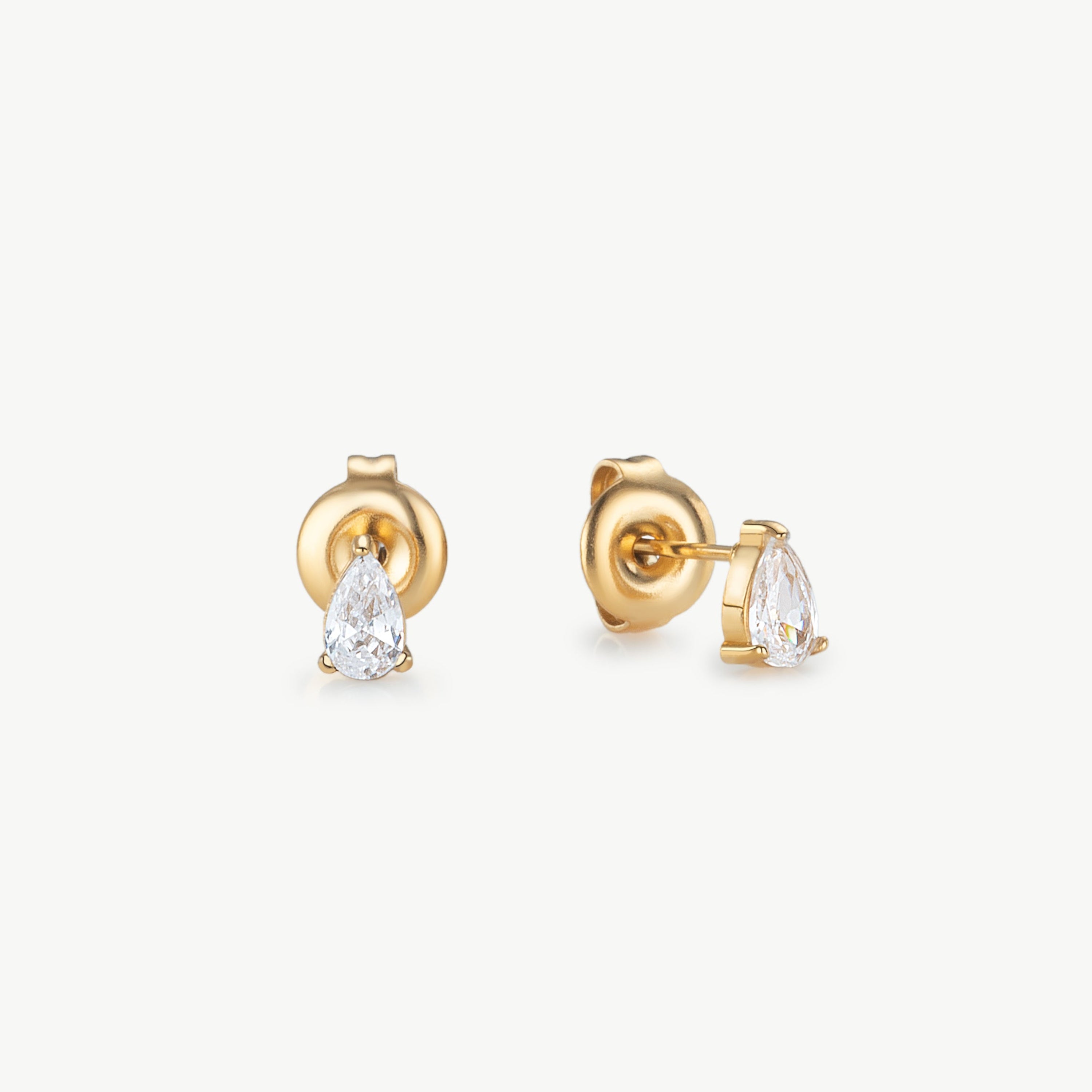 cubic zirconia teardrop earrings pear cut cubic zirconia earrings gold cz stud earrings teardrop cz earrings crystal stud earrings gold teardrop stud earrings