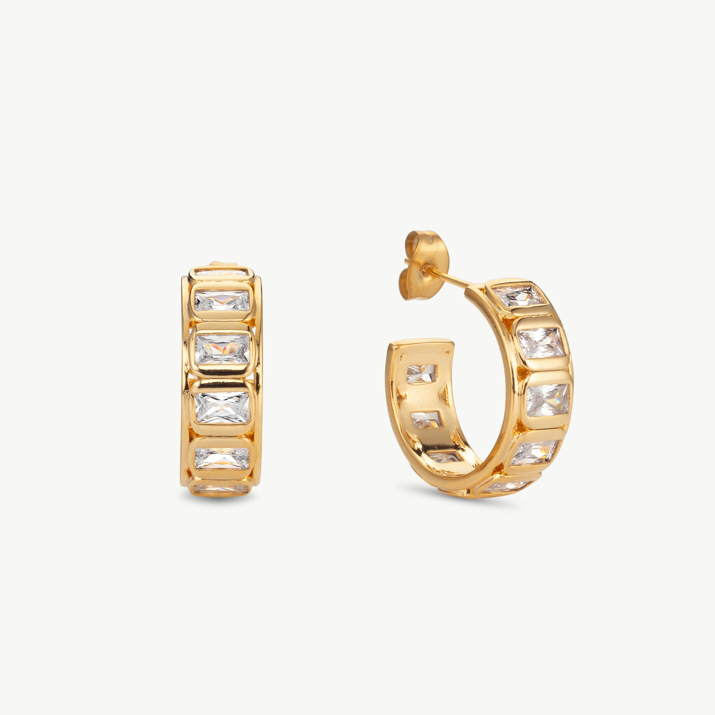 cz baguette hoop earrings crystal hoop earrings gold with baguette hoop earrings and gold hoop earrings with crystals