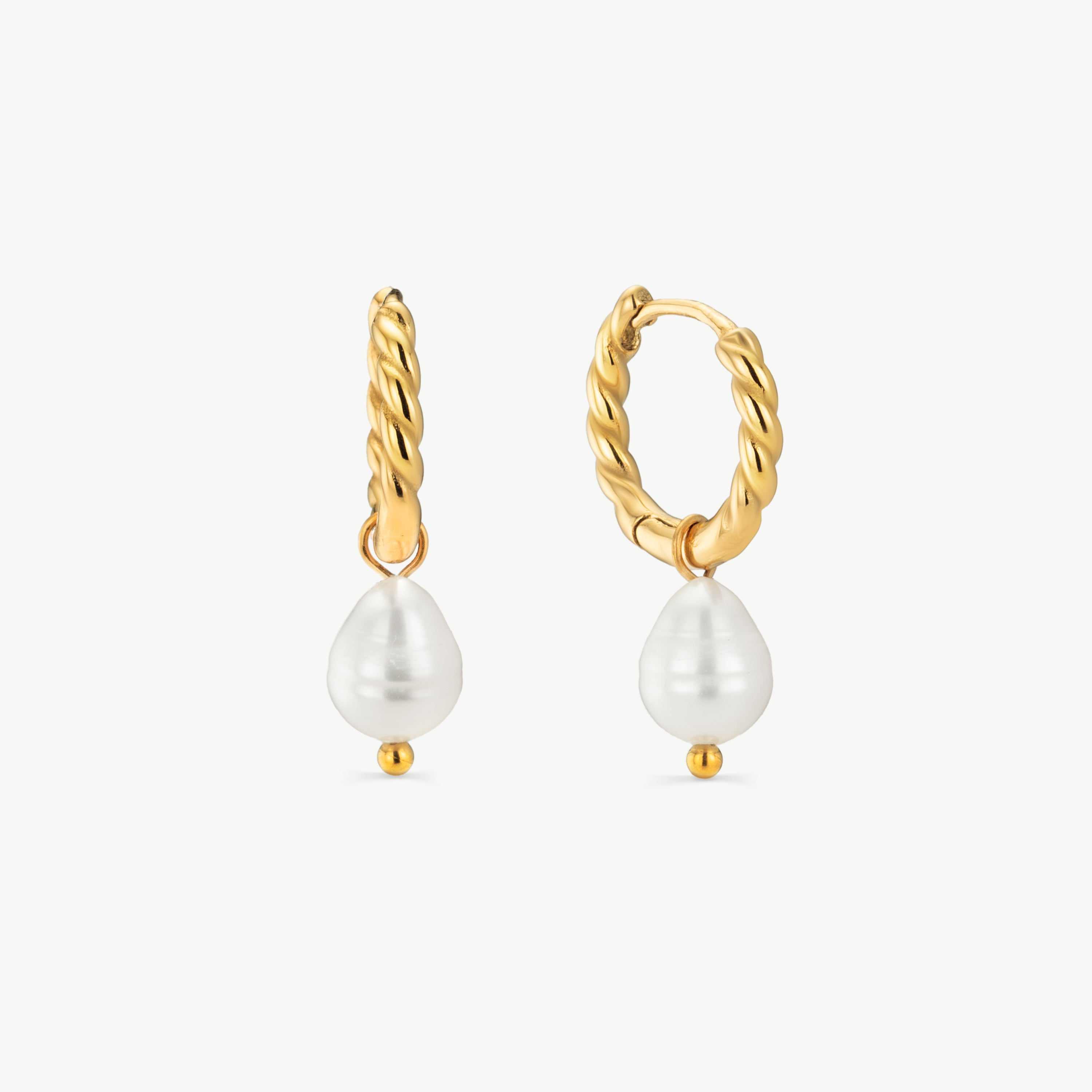 pearl hoop earrings twisted gold pearl huggie hoops pearl wedding earrings pearl drop huggie earrings bridal pearl earrings