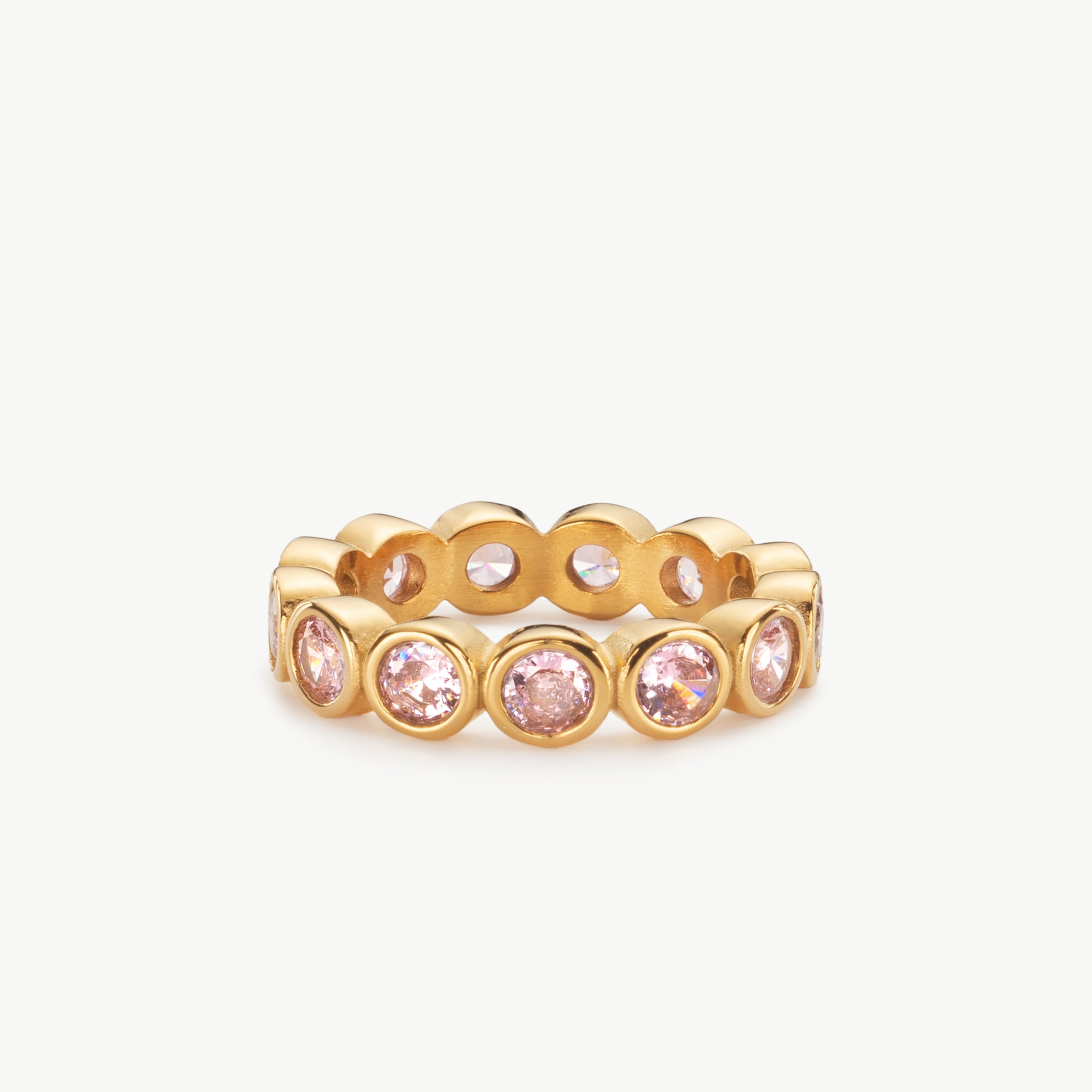 pink cubic zirconia ring cubic zirconia pink ring with pink stone ring and gold pink stone ring
