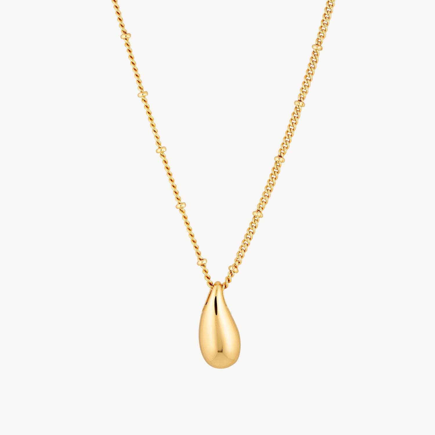 teardrop necklace with elegant gold teardrop pendant on a delicate chain featuring a polished finish for timeless everyday style