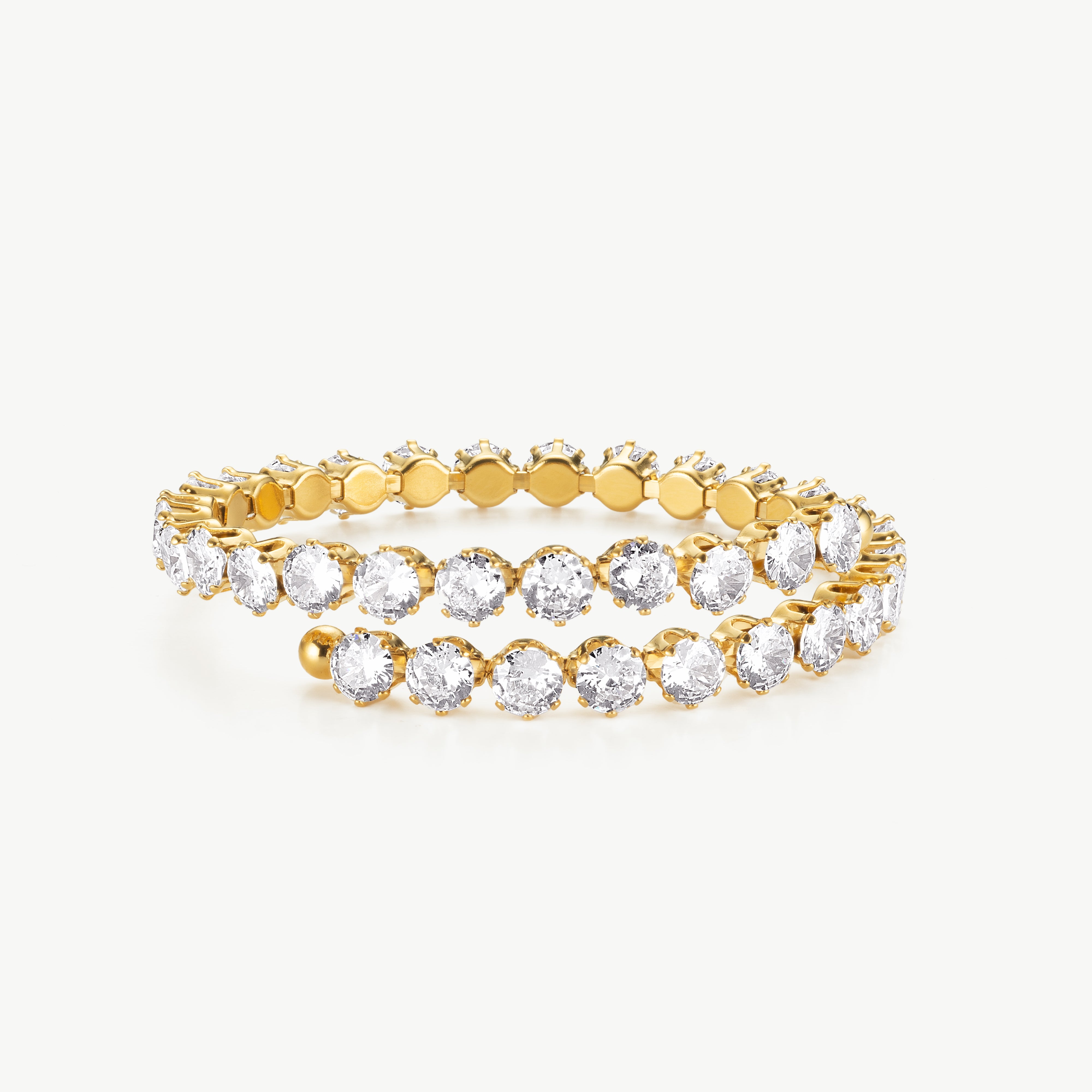 tennis bangle bracelet gold cubic zirconia tennis bracelet waterproof cz bangle bracelet pavé tennis bracelet for women