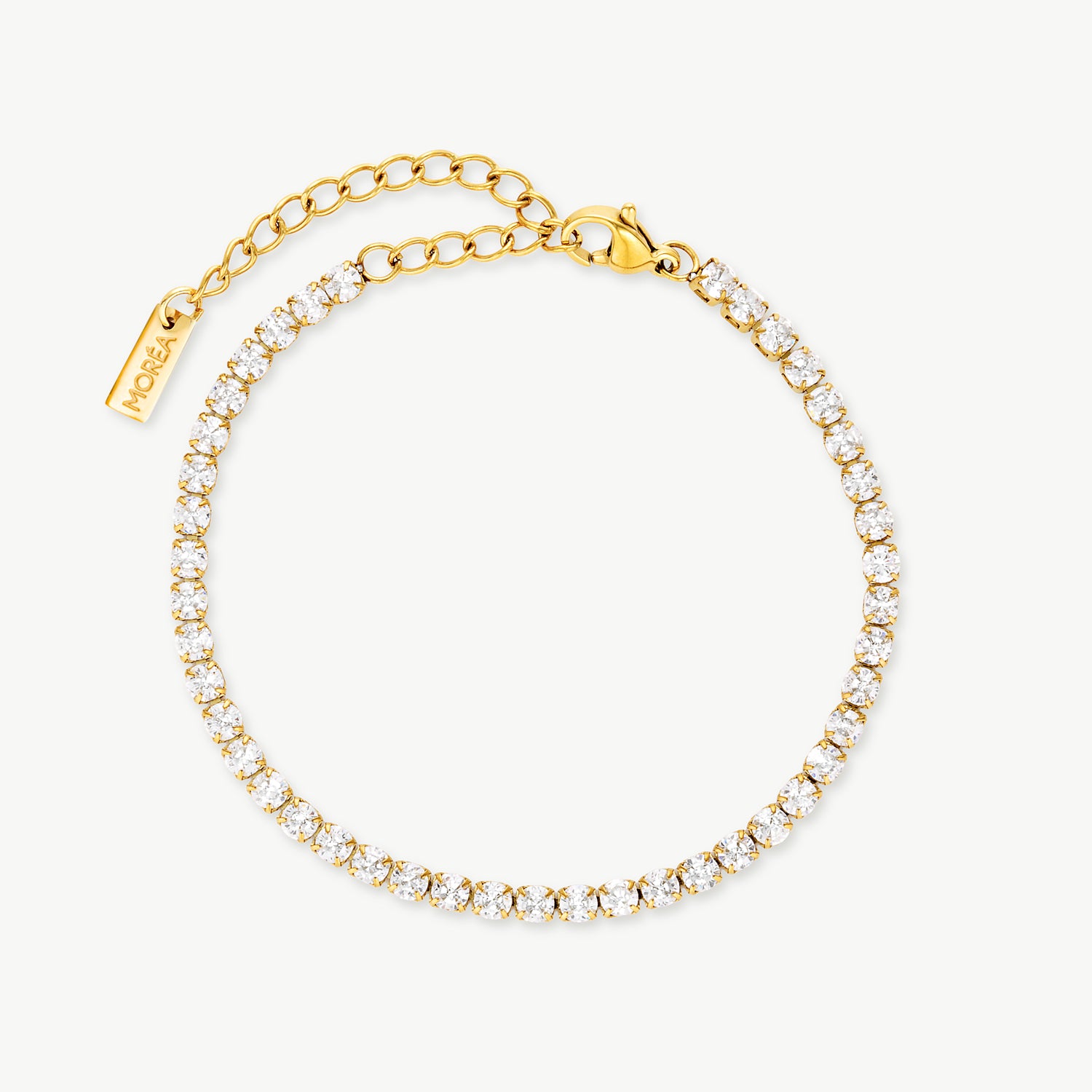 tennis bracelet with sparkling cubic zirconia stones and elegant gold detailing creating a timeless gold tennis bracelet
