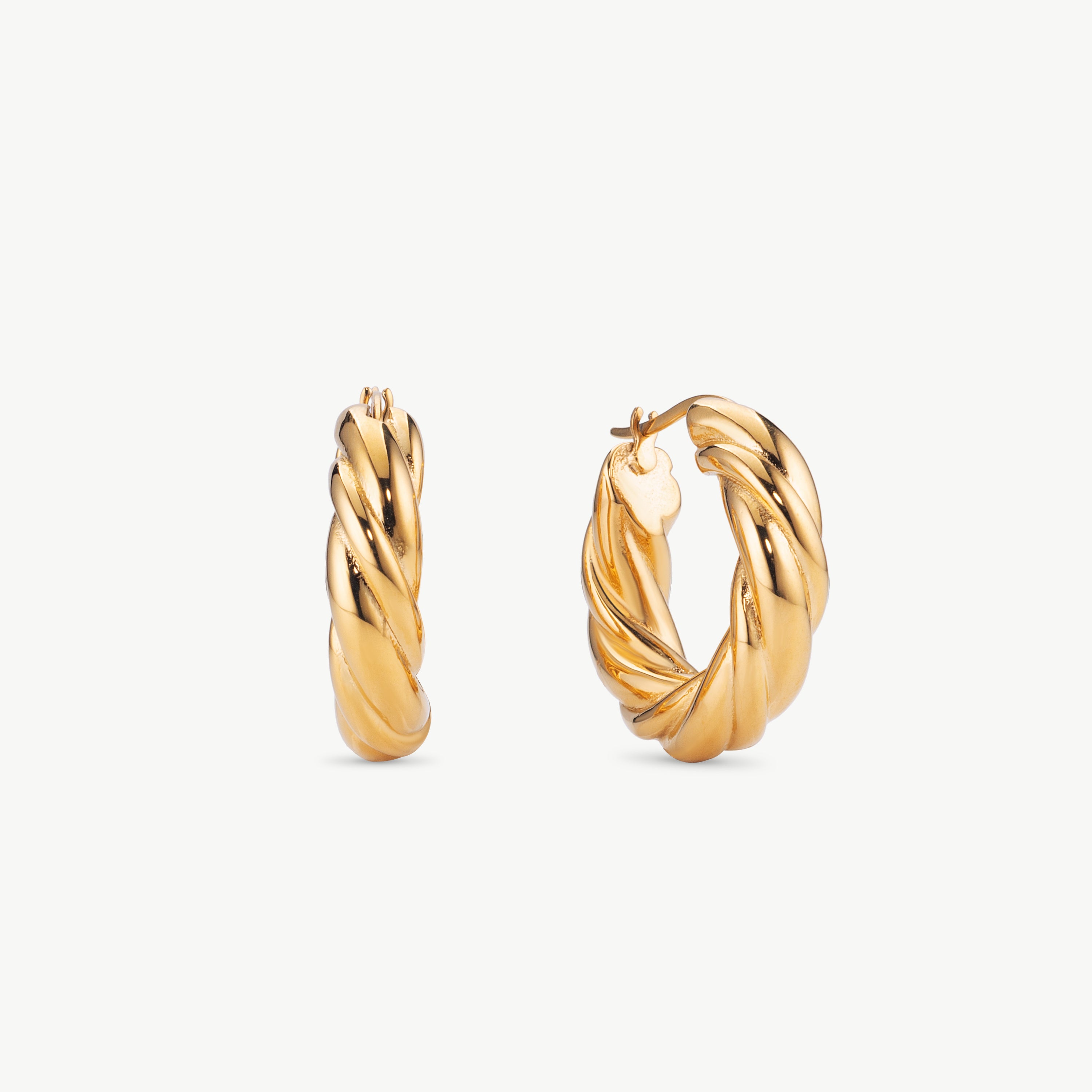 twist hoop earrings gold twisted hoop earrings with rope texture creating modern gold hoop earrings look