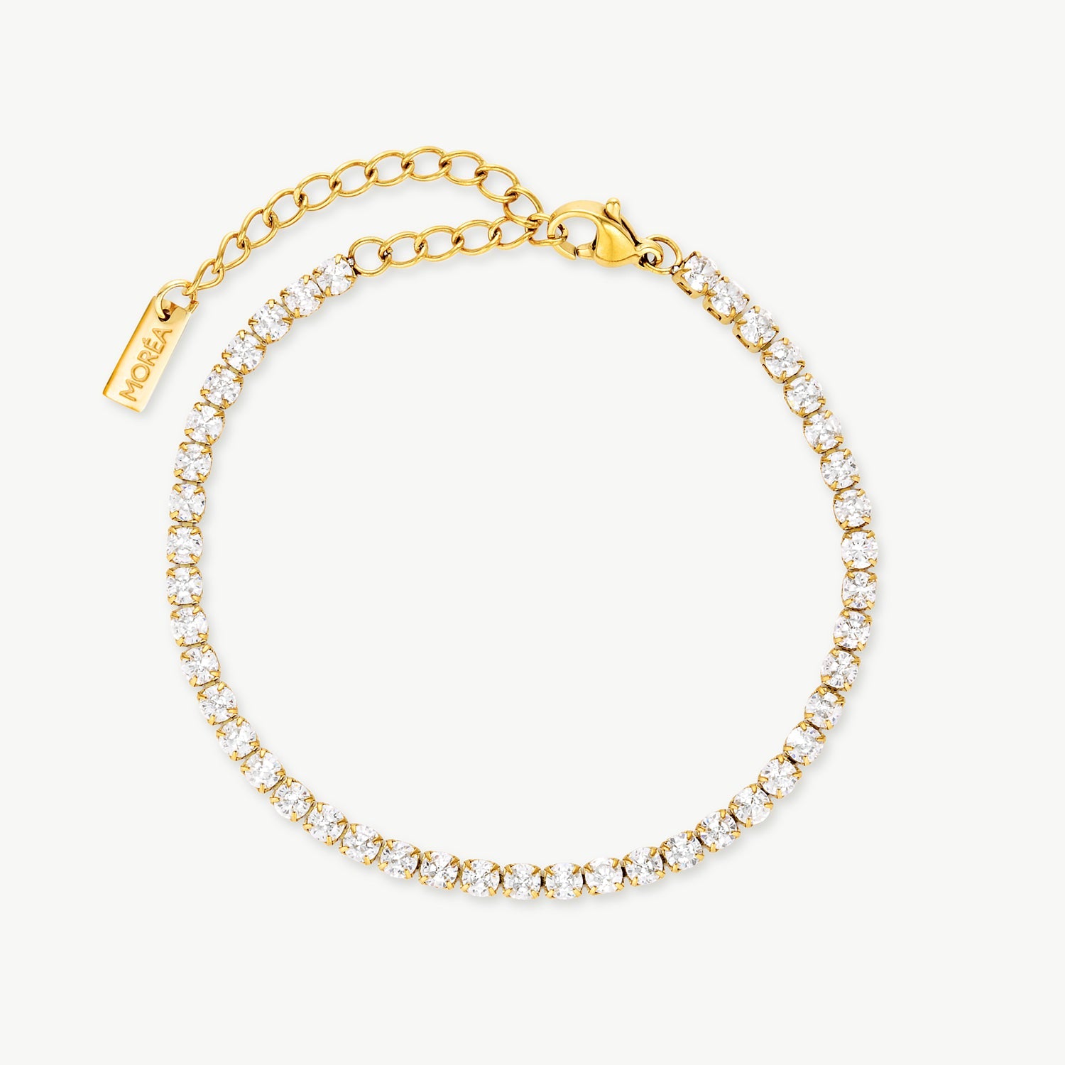 tennis bracelet with sparkling cubic zirconia stones and elegant gold detailing creating a timeless gold tennis bracelet