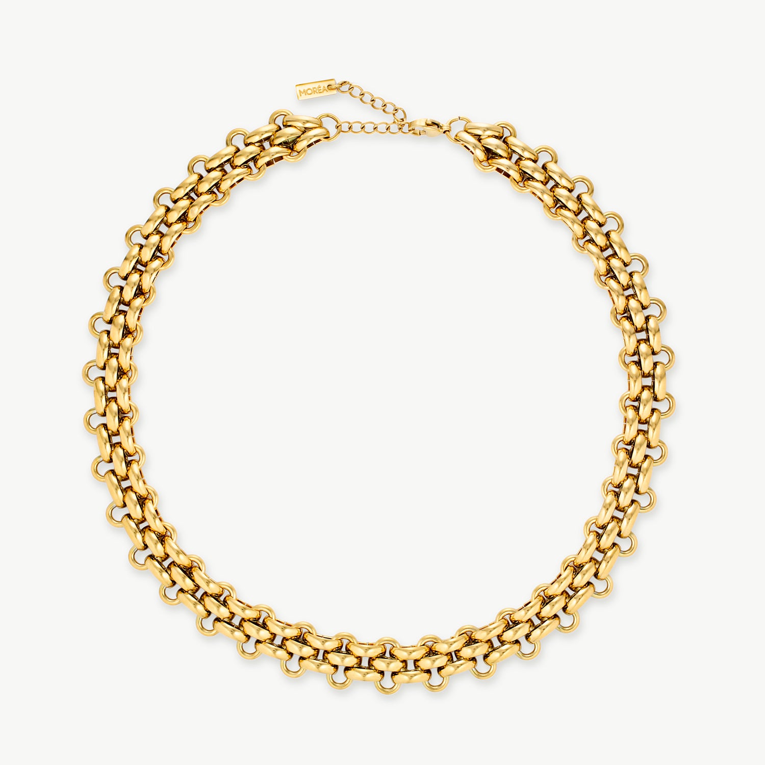 chunky gold choker with thick polished chain, chunky gold choker necklace with bold statement design and smooth reflective design