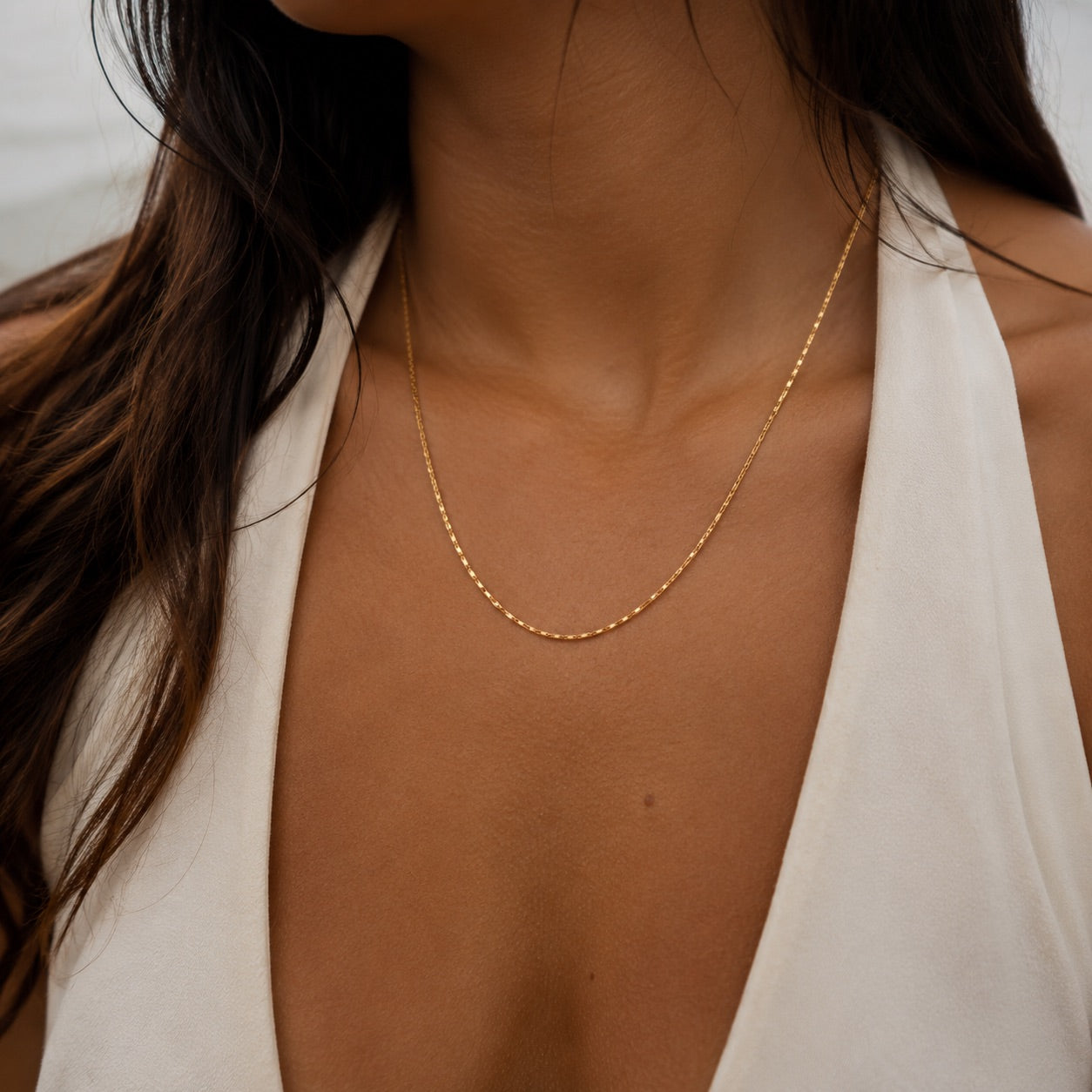 womens figaro chain necklace for everyday jewelry wear
