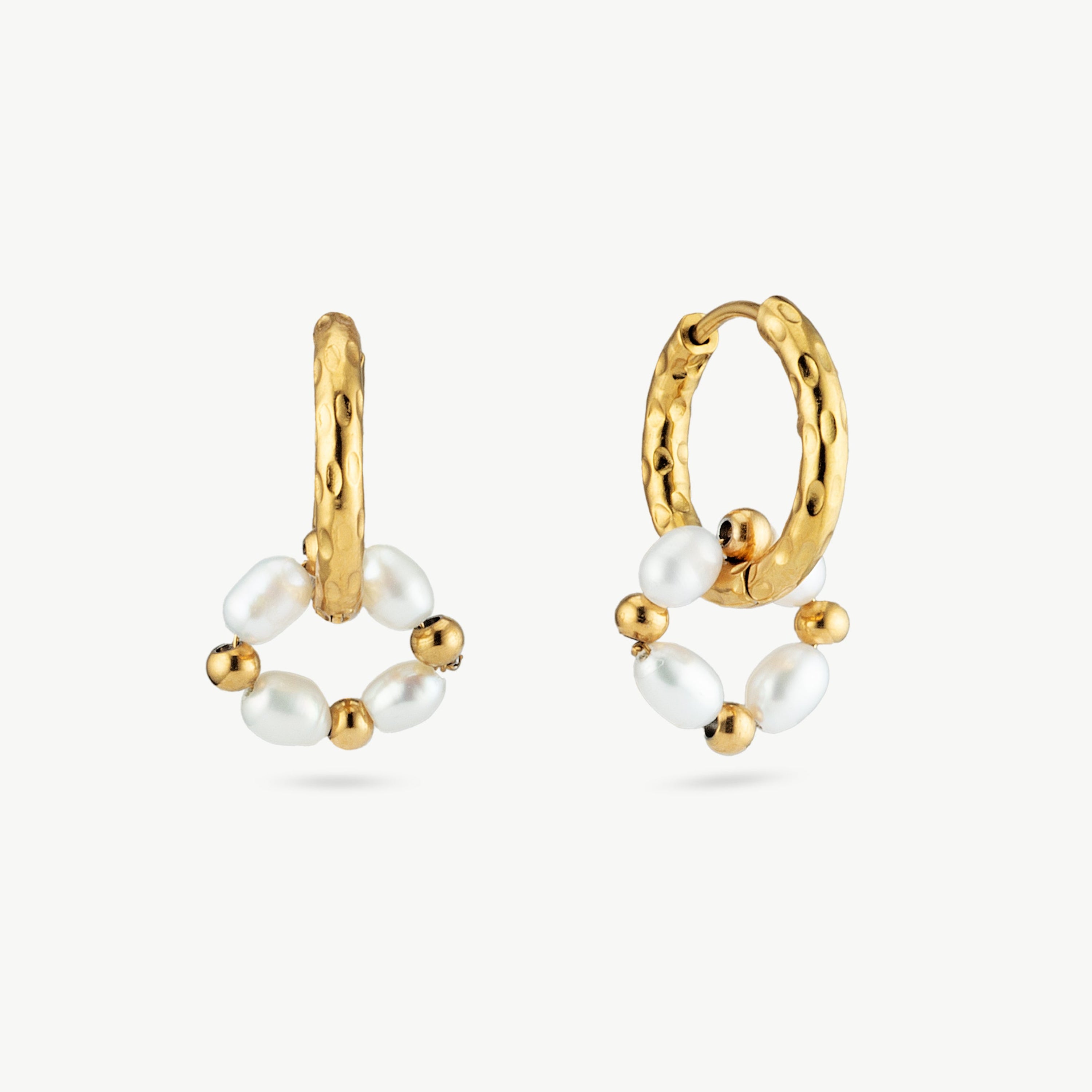 gold and pearl hoop earrings double gold hoop earrings gold double hoop earrings pearl and gold earrings freshwater pearl hoop earrings