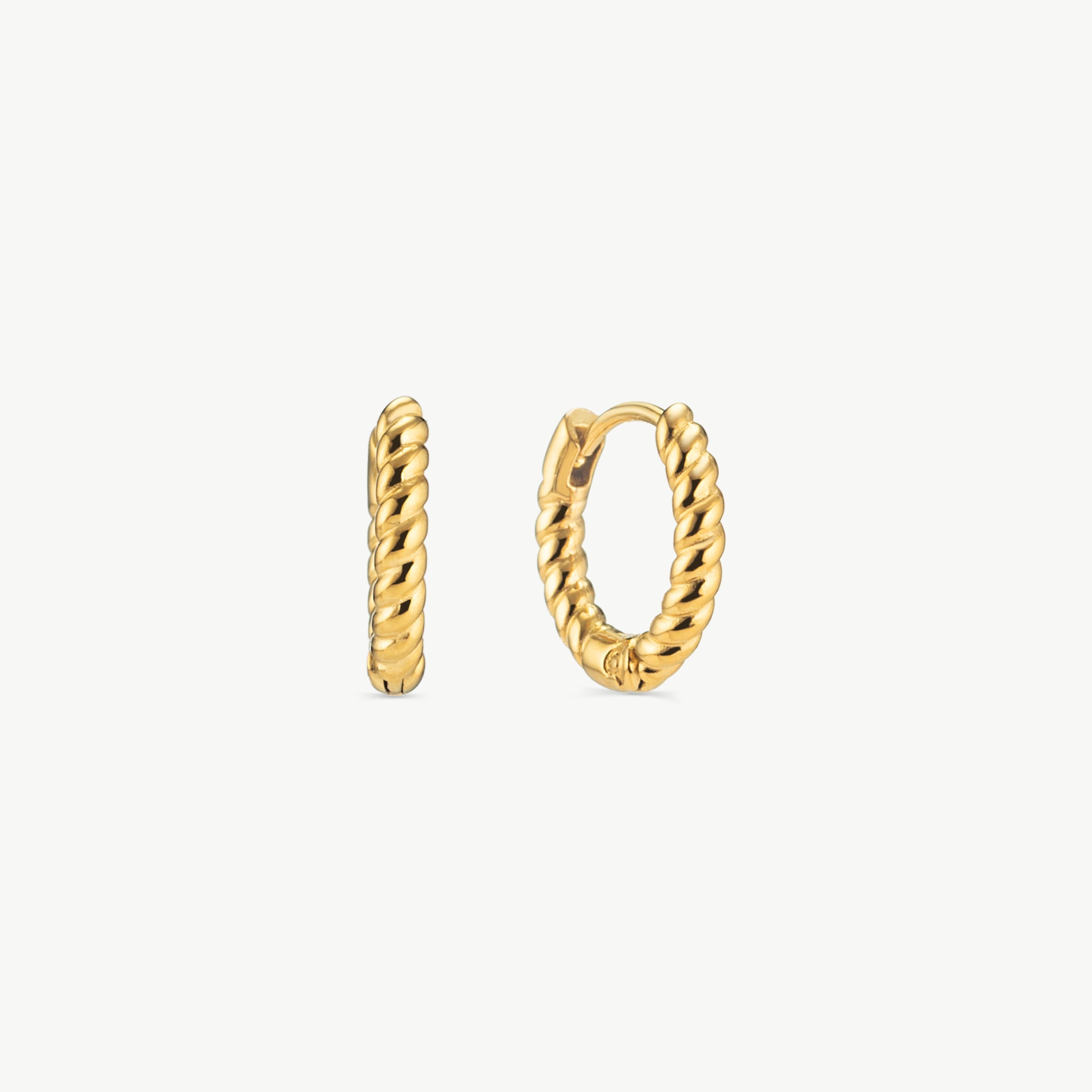 rope hoop earrings twisted gold huggie earrings small gold huggie earrings waterproof rope twist hoops