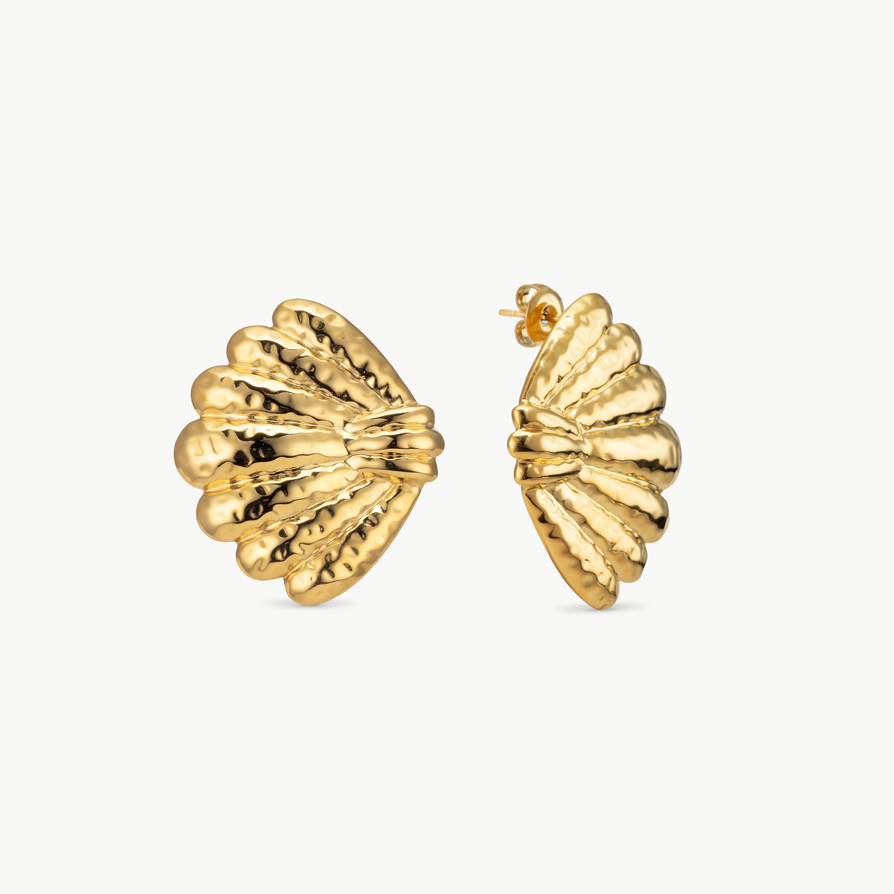 seashell earrings gold seashell earrings gold shell stud earrings ocean earrings ocean theme earrings gold shell earrings beach earrings gold seashell jewelry ocean inspired earrings for women