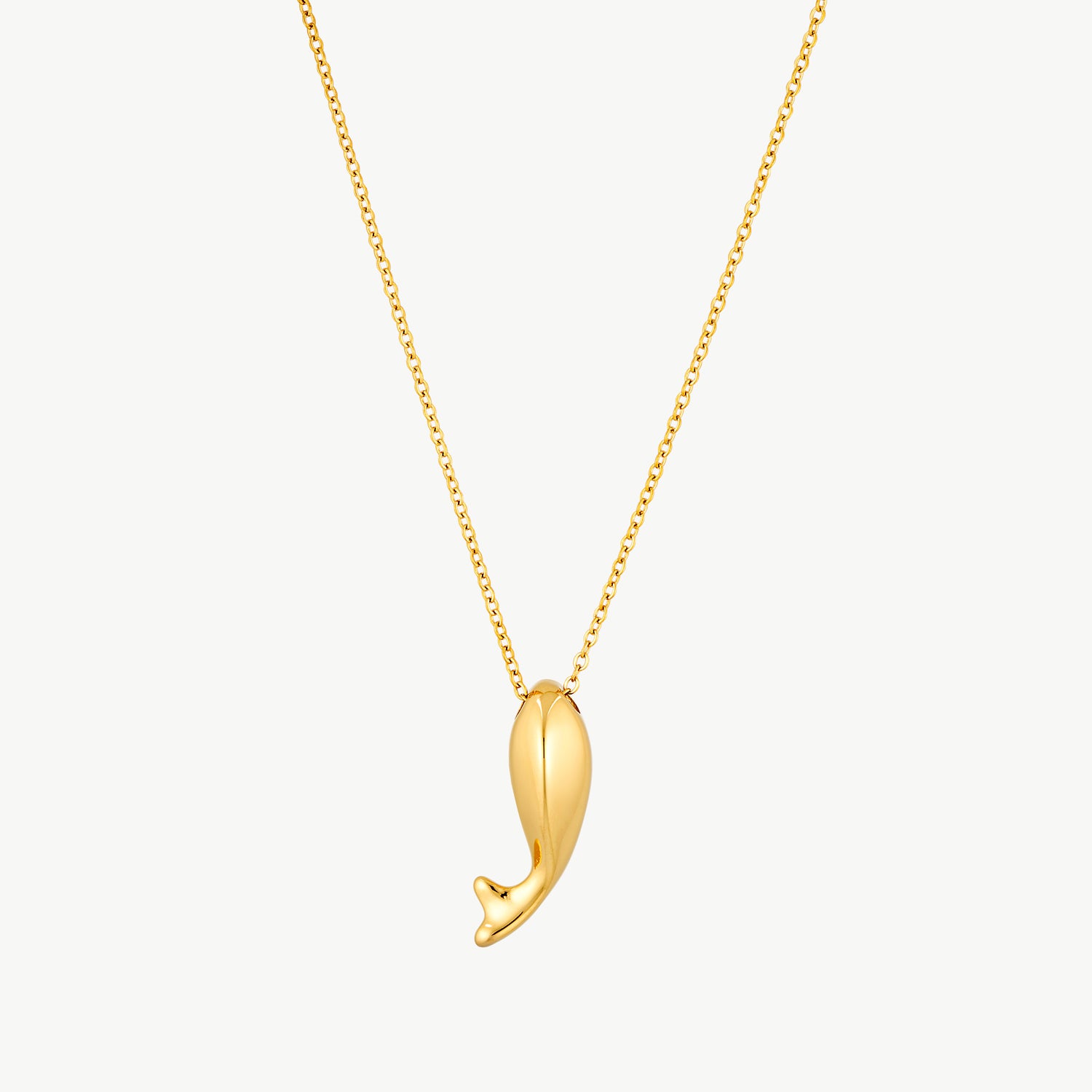whale necklace with a waterproof gold whale pendant for everyday wear